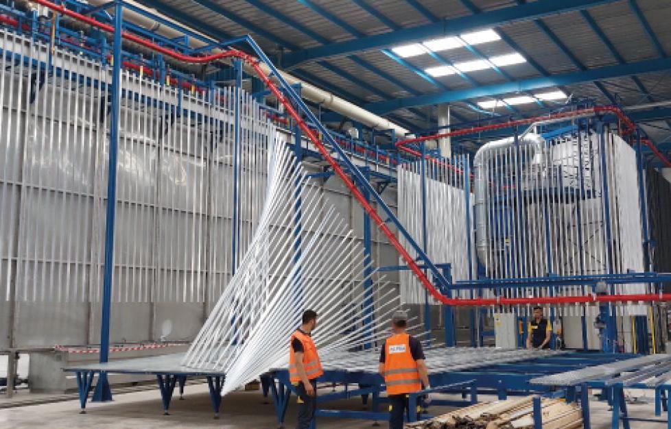 Alpha Group Installs New Vertical Powder Coating Line in Morocco
